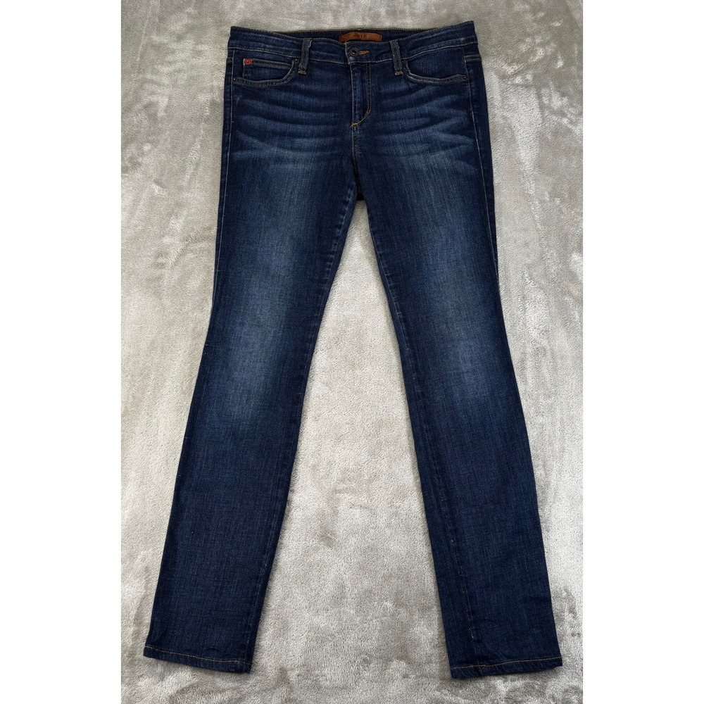 Joe's Jeans Mid Rise Skinny Women Size 29‎ Dark Wash 32x30 Indigo Stretch